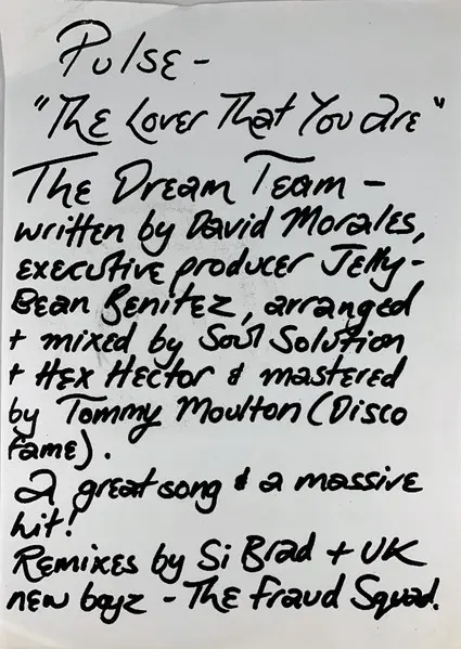 Pulse (3) Featuring The Voice Of Antoinette Roberson - The Lover That You Are, Electronic, House, 1996 - FFRR, UK, Vinyl 2x 1