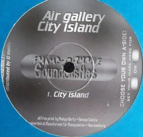 Air Gallery - City Island, Electronic, Progressive Trance, Techno, 1995 - Shamp-O-Phone Soundcastles, Germany, Vinyl 1x 12", 