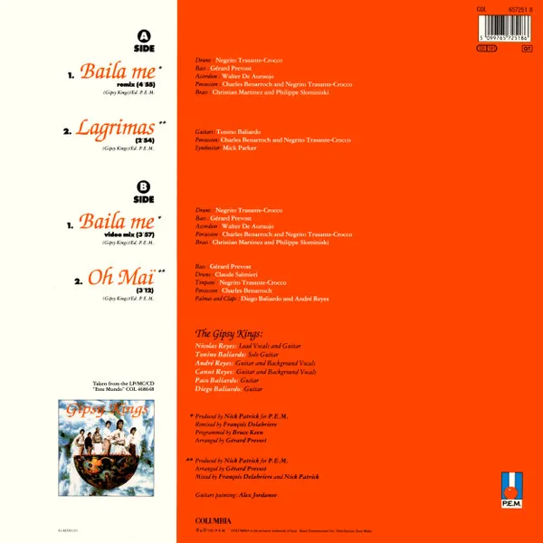 Album cover for Baila Me (Remix) by Gipsy Kings