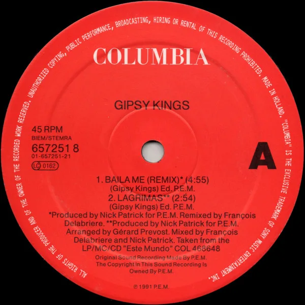 Album cover for Baila Me (Remix) by Gipsy Kings