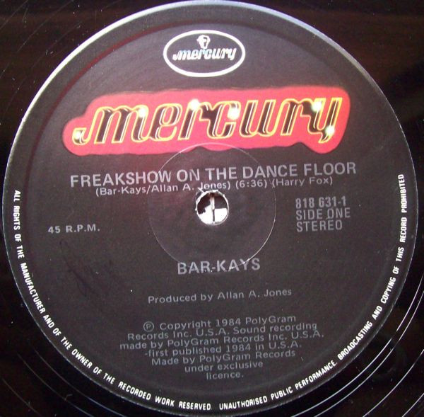 Bar-Kays - Freakshow On The Dance Floor, Electronic, Funk / Soul, Disco, Electro, Funk, 1984 - Mercury, Australasia, Vinyl 1x