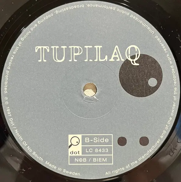 Tupilaq - Volver EP, Electronic, Drum n Bass, IDM, Techno, 1997 - Dot, Sweden, Vinyl 1x 12", 33 ⅓ RPM, EP