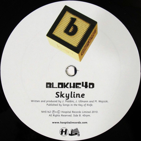 Blokhe4d - Full Circle / Skyline, Electronic, Drum n Bass, 2010 - Hospital Records, UK, Vinyl 1x 12", 45 RPM