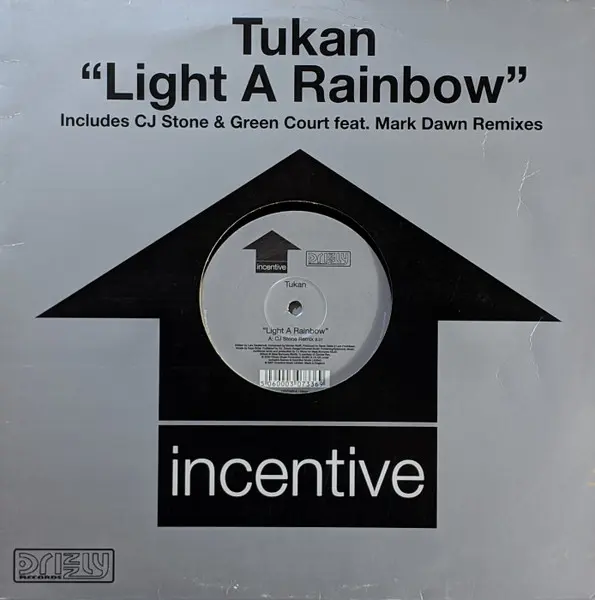 Tukan - Light A Rainbow, Electronic, Trance, 2001 - Incentive, UK, Vinyl 1x 12", 33 ⅓ RPM, 45 RPM