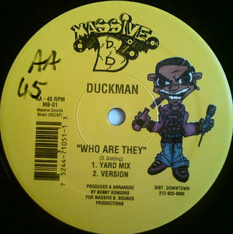 Burro Banton / Duckman - Bible Again / Who Are They, Reggae, Dancehall, Ragga, Massive B, US, Vinyl 1x 12", 45 RPM
