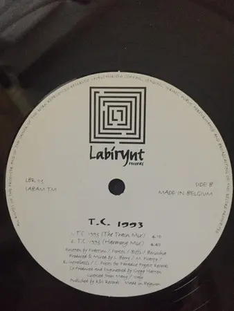 TC 1993 - Harmony, Electronic, Euro House, House, 1993 - Labirynt Records, Belgium, Vinyl 1x 12"