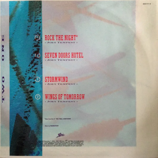 Album cover for Rock The Night by Europe (2)