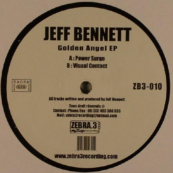 Jeff Bennett - Golden Angel EP - 2006 - House - Zebra 3 Recording - Vinyl 1x 12", EP