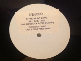D'Enrico - House Of Love, Electronic, Hard House, Progressive House, 1995 - Ouch! Records, UK, Vinyl 1x 12", 33 ⅓ RPM
