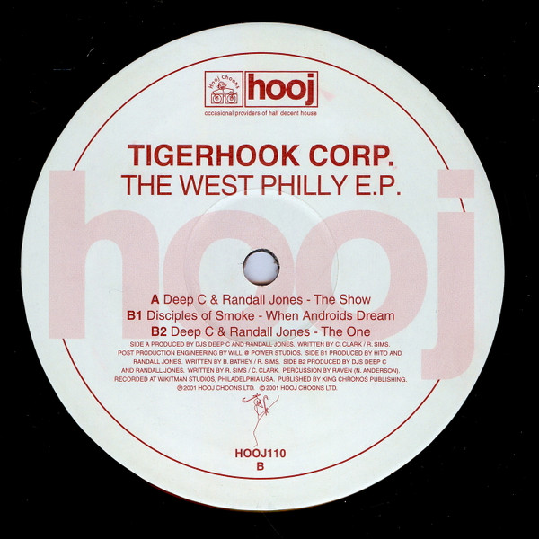 Tigerhook Corp. - The West Philly E.P., Electronic, Breaks, Deep House, Progressive House, 2001 - Hooj Choons, UK, Vinyl 1x 1