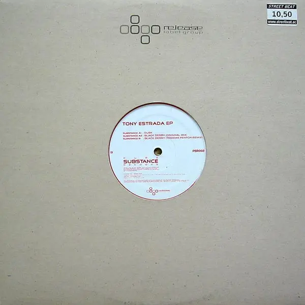 Tony Estrada - EP, Electronic, Progressive House, 2004 - Pure Substance Records, Malaysia, Vinyl 1x 12", 33 ⅓ RPM, 45 RPM, EP