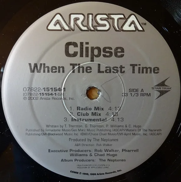 Album cover for When The Last Time by Clipse