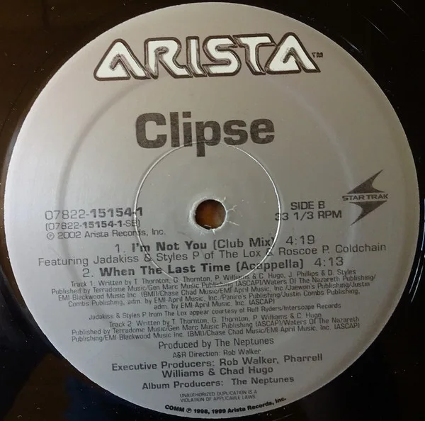 Album cover for When The Last Time by Clipse