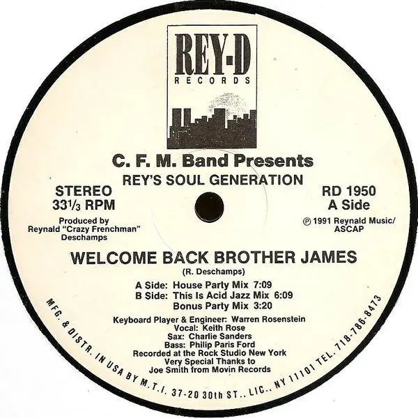 Welcome Back Brother James