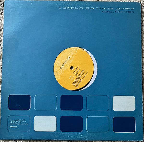 Bluefish - One, Electronic, Progressive Trance, Trance, 1999 - Quad Communications, UK, Vinyl 1x 12", 33 ⅓ RPM