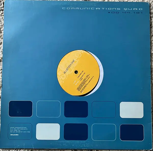 Bluefish - One, Electronic, Progressive Trance, Trance, 1999 - Quad Communications, UK, Vinyl 1x 12", 33 ⅓ RPM