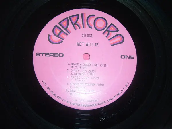 Wet Willie - Wet Willie - 1971 -Southern Rock -Capricorn Records -Vinyl 1x LP, Album, Stereo PR - Presswell Pressing, Gatefol