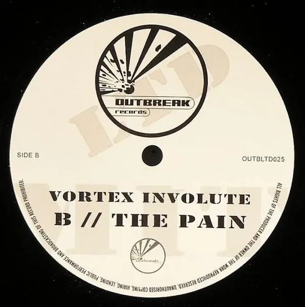 Vortex Involute - A Nation / The Pain, Electronic, Drum n Bass, 2005 - Outbreak Records, UK, Vinyl 1x 12", Limited Edition