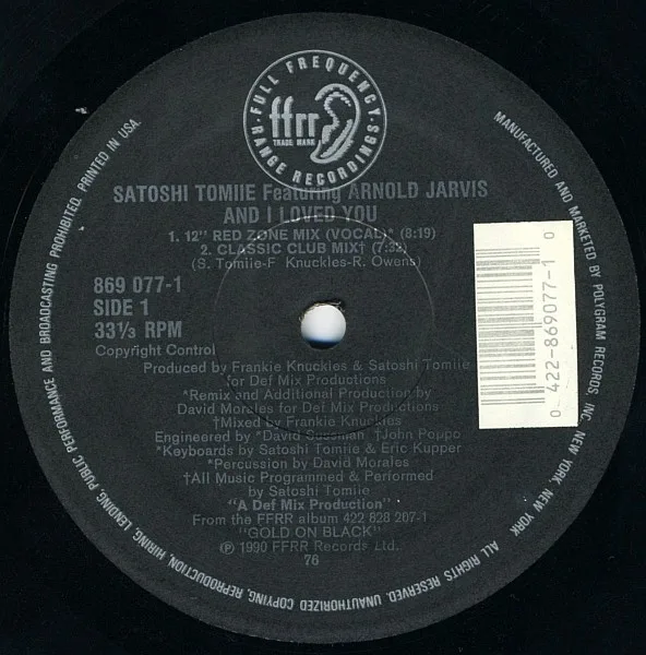 Album cover for And I Loved You by Satoshi Tomiie Featuring Arnold Jarvis