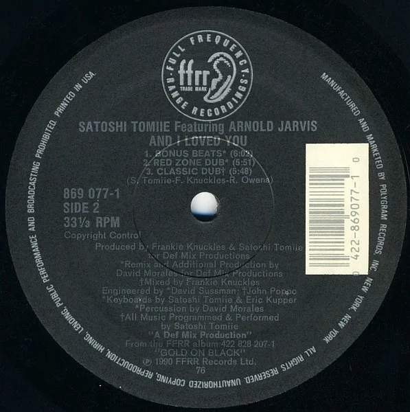 Album cover for And I Loved You by Satoshi Tomiie Featuring Arnold Jarvis