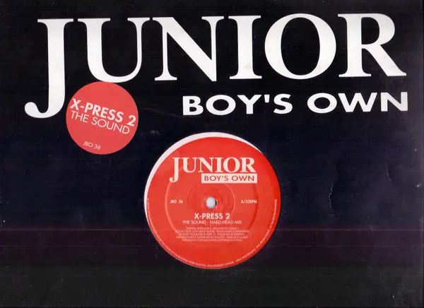 X-Press 2 - The Sound, Electronic, Deep House, House, 1996 - Junior Boy's Own, UK, Vinyl 1x 12", 33 ⅓ RPM, Single