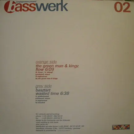 Album cover for Flow / Wasted Time by Green Man, The & Kingz / Basztart