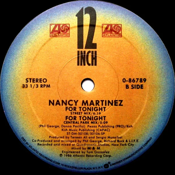 Album cover for For Tonight by Nancy Martinez