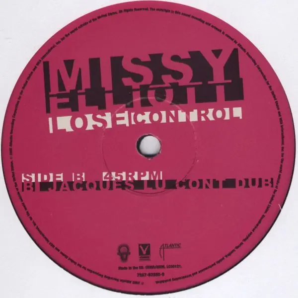Missy Elliott - Lose Control, Electronic, Electro, House, 2005 - Atlantic, Europe, Vinyl 1x 12", 45 RPM