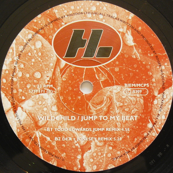 Wildchild - Jump To My Beat, Electronic, Hard House, House, 1996 - Hi Life Recordings, UK, Vinyl 1x 12", 33 ⅓ RPM
