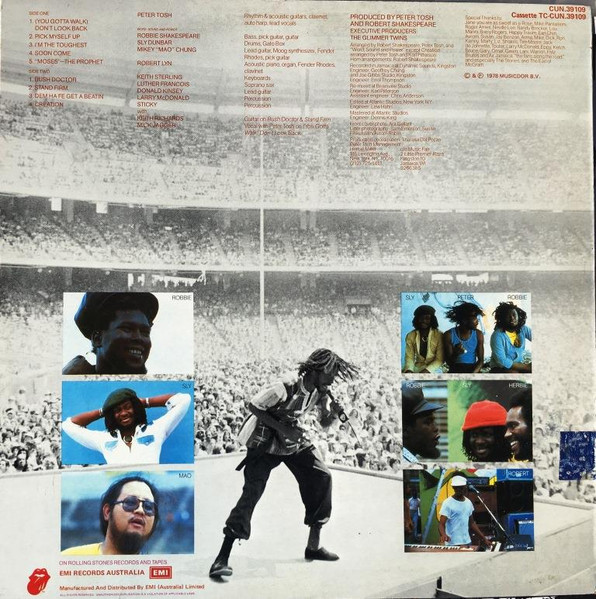Peter Tosh - Bush Doctor, Reggae, Reggae, 1978 - Rolling Stones Records, Australia, Vinyl 1x LP, Album Stickered Scratch & Sn