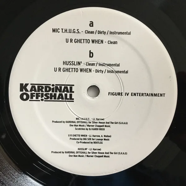 Album cover for MIC T.H.U.G.S. / Husslin' / U R Ghetto When by Kardinal Offishall