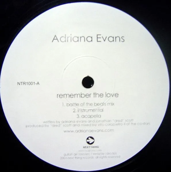 Album cover for Remember The Love by Adriana Evans