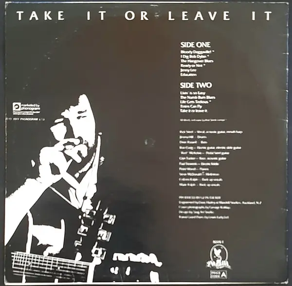 Rick Steele - Take It Or Leave It, Folk, World, & Country, Country, 1977 - Mandrill, Polydor, New Zealand, Vinyl 1x LP, Album
