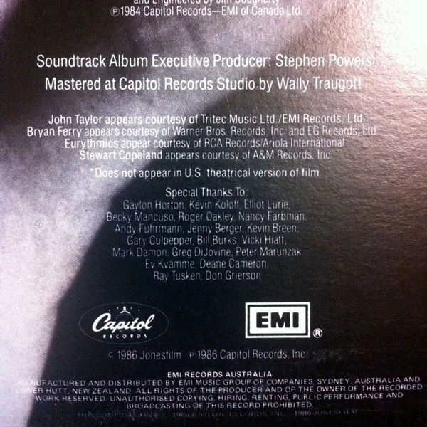 Album cover for 9½ Weeks - Original Motion Picture Soundtrack by Various