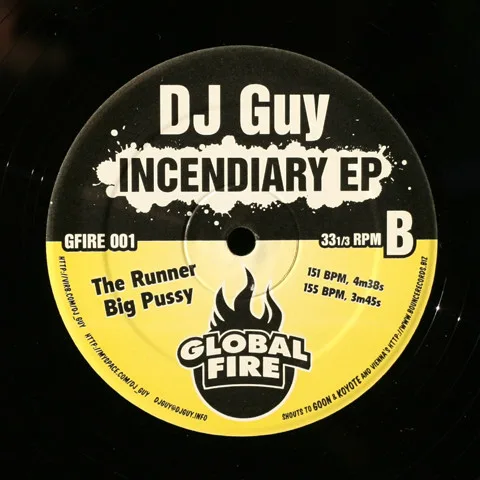 Album cover for Incendiary EP by DJ Guy (2)