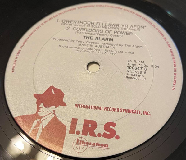 Alarm, The - Sold Me Down The River, Pop, Rock, Alternative Rock, 1989 - I.R.S. Records, Australia, Vinyl 1x 12", 45 RPM, Sin