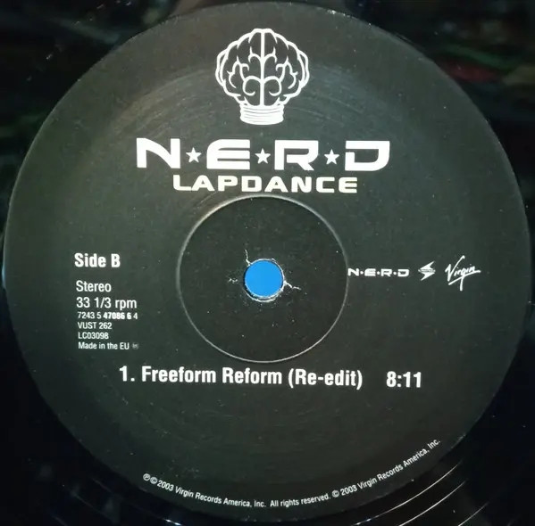N*E*R*D - Provider / Lapdance, Electronic, Hip Hop, Downtempo, House, 2003 - Virgin, UK, Vinyl 1x 12"