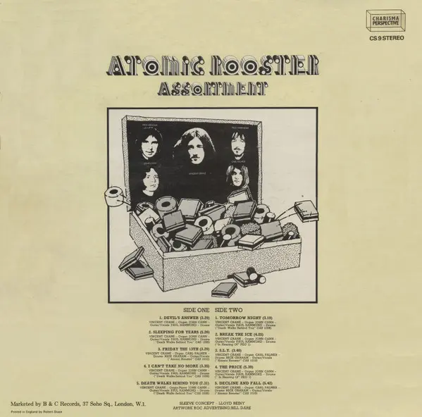 Atomic Rooster - Assortment, Rock, Hard Rock, Prog Rock, 1973 - Charisma, UK, Vinyl 1x LP, Compilation