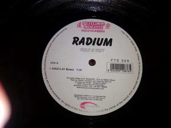 Album cover for Only A Test by Radium (2)