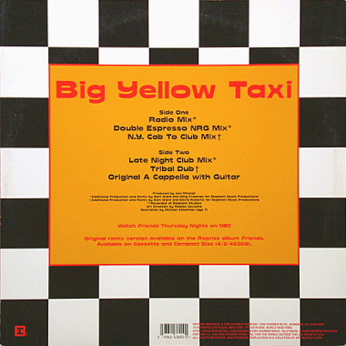 Joni Mitchell - Big Yellow Taxi, Electronic, Folk, World, & Country, House, Trip Hop, 1995 - Reprise Records, US, Vinyl 1x 12