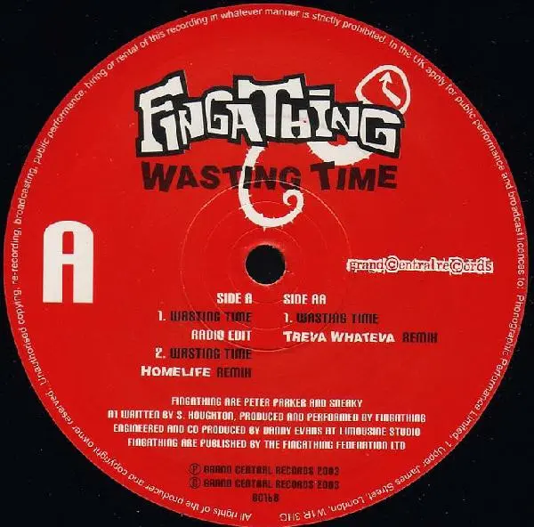 Album cover for Wasting Time by Fingathing