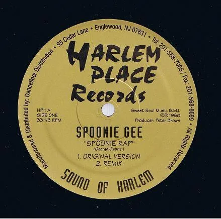 Album cover for Spoonie Rap by Spoonie Gee