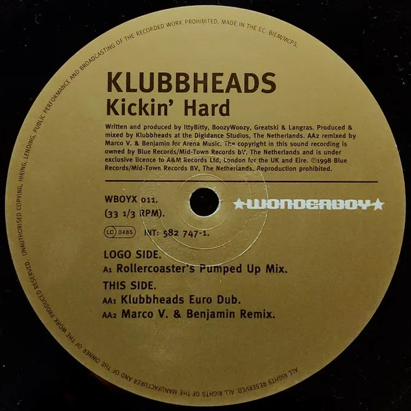 Album cover for Kickin' Hard by Klubbheads
