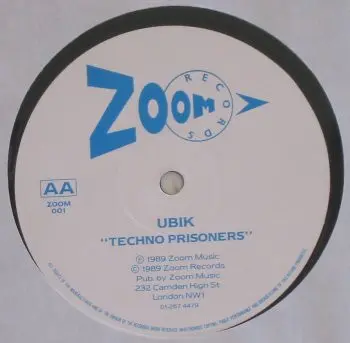 Mr K (10) / Ubik - The Mix Max Style / Techno Prisoners, Electronic, House, Techno, 1989 - Zoom Records (2), UK, Vinyl 1x 12"