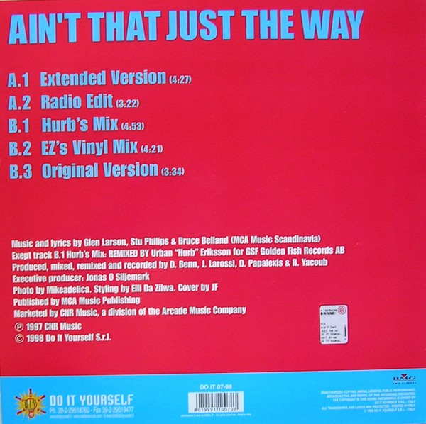 Lutricia McNeal - Ain't That Just The Way, Electronic, Funk / Soul, Contemporary R&B, Dance-pop, 1998 - Do It Yourself Entert