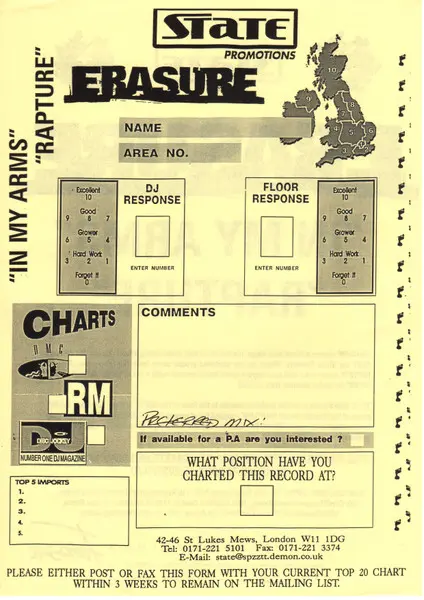 Erasure - In My Arms / Rapture (Club Promo), Electronic, House, 1997 - Mute, UK, Vinyl 2x 12", Promo