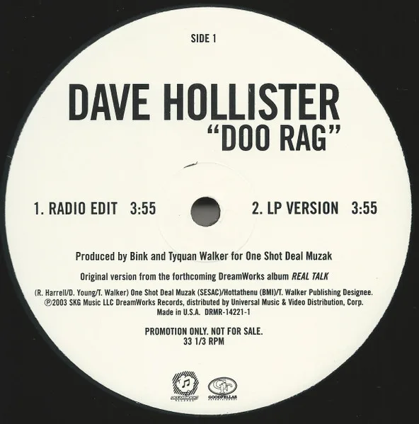 Album cover for Doo Rag by Dave Hollister