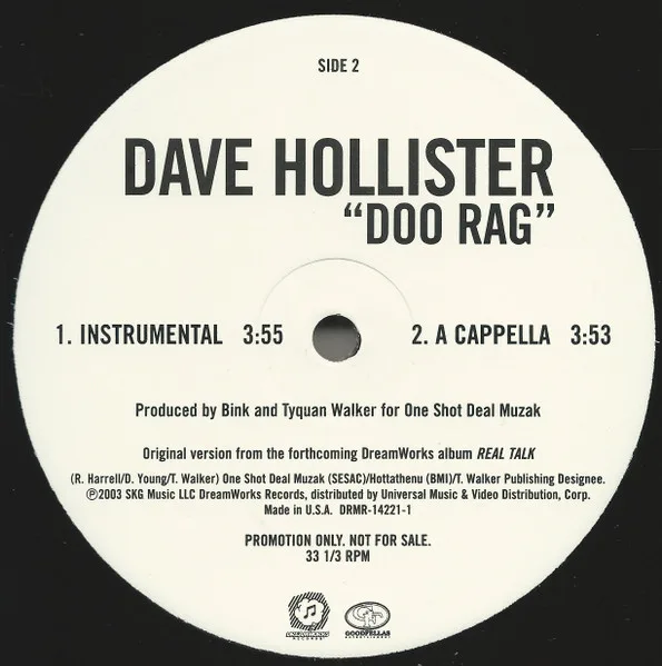 Album cover for Doo Rag by Dave Hollister