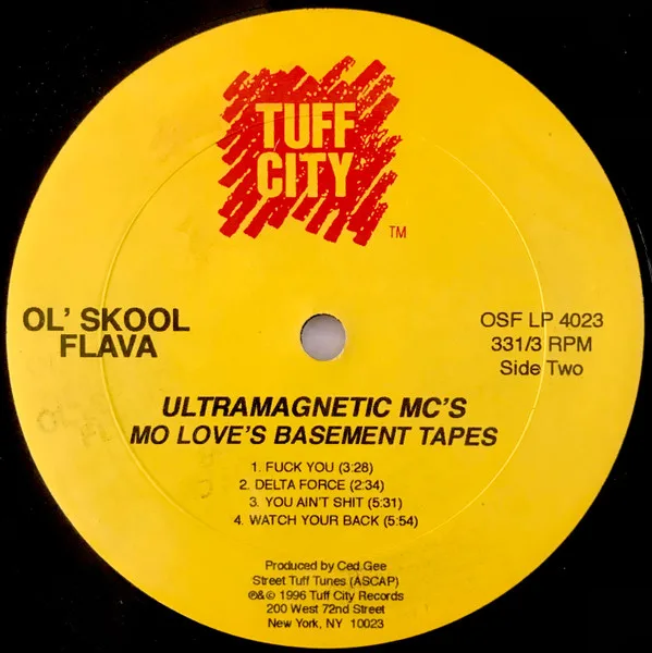 Album cover for Mo Love's Basement Tapes by Ultramagnetic MC's