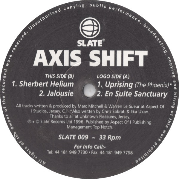 Uprising (The Phoenix) / En Suite Sanctuary / Sherbert Helium / Jalousie